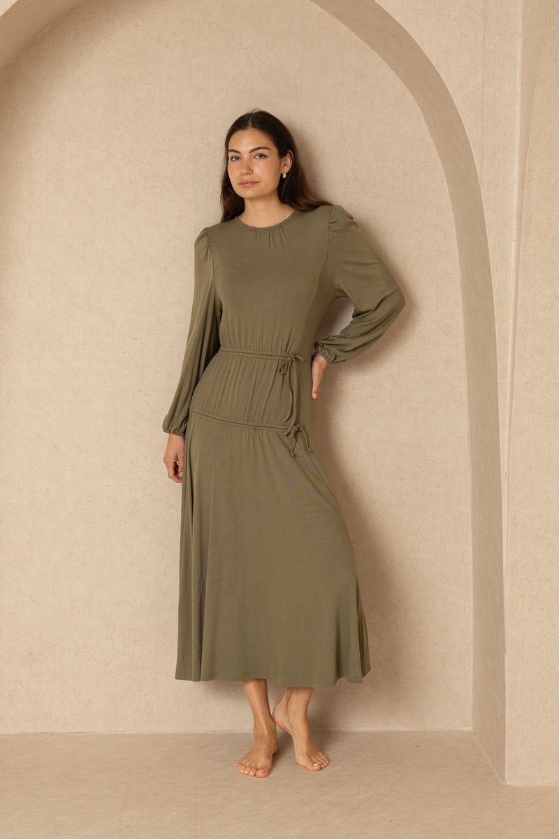 Sage Double Tie Maxi