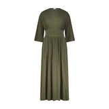 Sage Textured Basic Waist Maxi