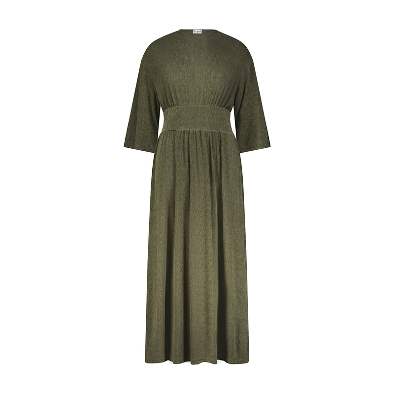 Sage Textured Basic Waist Maxi