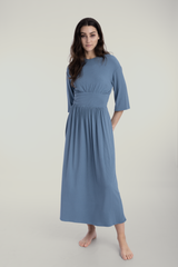 Denim Blue Basic Waist Maxi